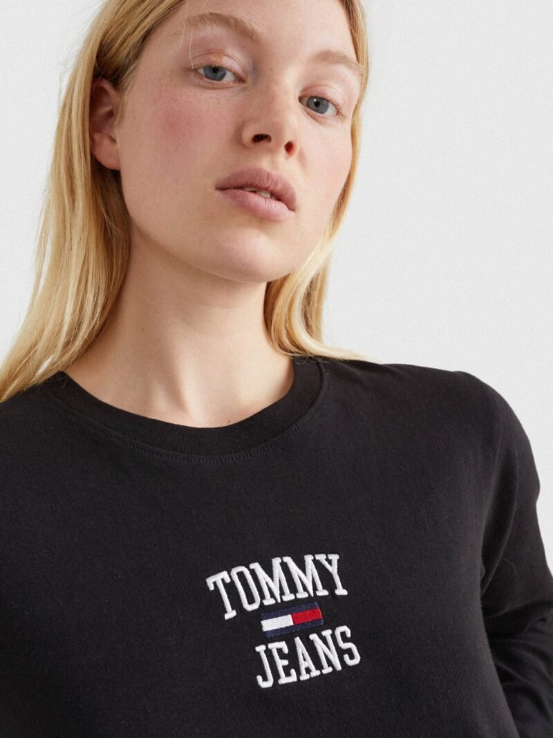 Dámske tričko TOMMY HILFIGER s dlhým rukávom | Čierne