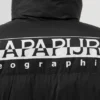Pánska bunda NAPAPIJRI s výrazným logom | Čierna