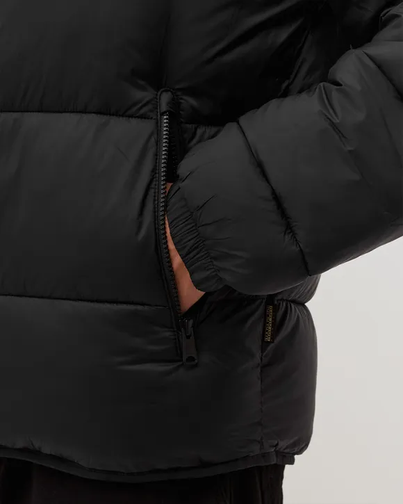 Pánska bunda NAPAPIJRI s výrazným logom | Čierna