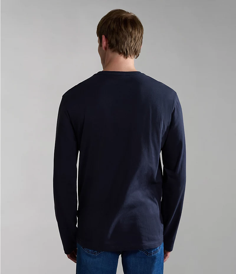 Pánske tričko NAPAPIJRI SALIS s dlhým rukávom | Modré