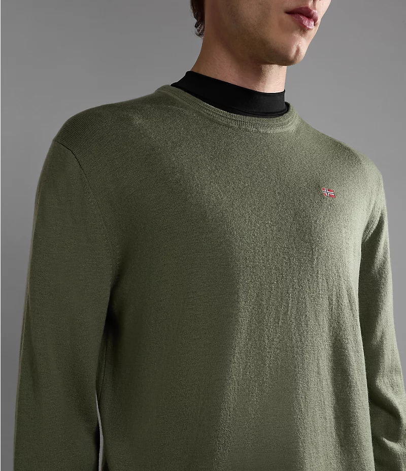 Pánsky pletený sveter NAPAPIJRI DAMAVAND | Zelený