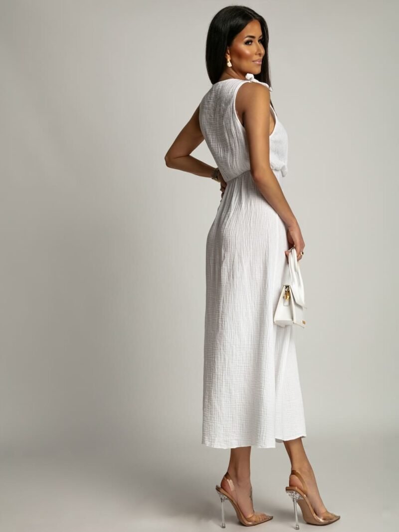 Bavlnené mušelínové šaty | Biele